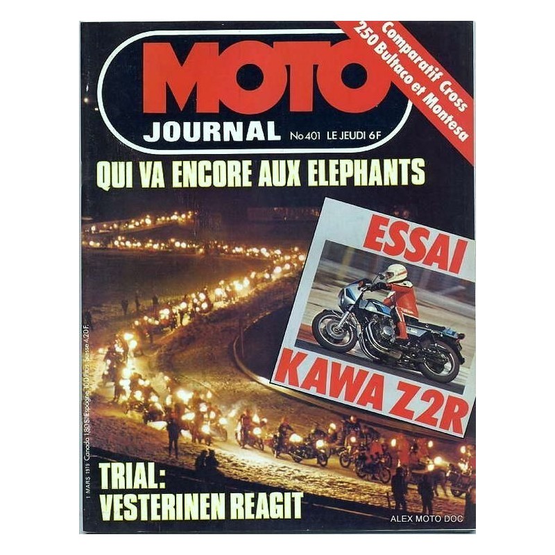 moto journal,Moto journal 401,revue,moto,essai,journal,Honda,BMW,Kawasaki,Suzuki,Yamaha,Triumph,Bsa,Harley,Norton,revue moto,