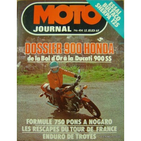 moto journal,Moto journal 414,revue,moto,essai,journal,Honda,BMW,Kawasaki,Suzuki,Yamaha,Triumph,Bsa,Harley,Norton,revue moto,