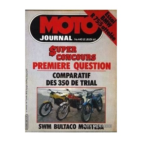 moto journal,Moto journal 442,n° 442,revue,moto,essai,journal,revues,revues moto,motos,revue moto,