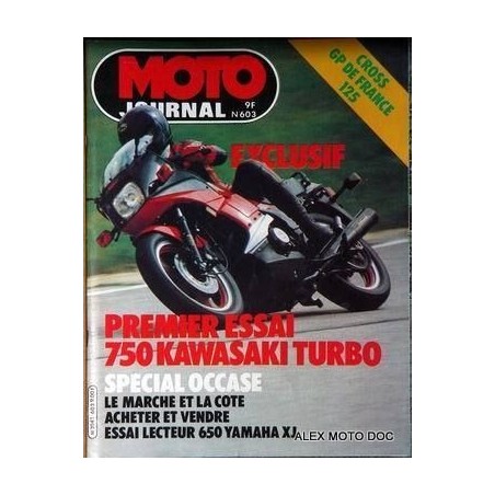 moto journal,Moto journal 603,n° 603,revue,moto,essai,journal,revues,revues moto,motos,revue moto,