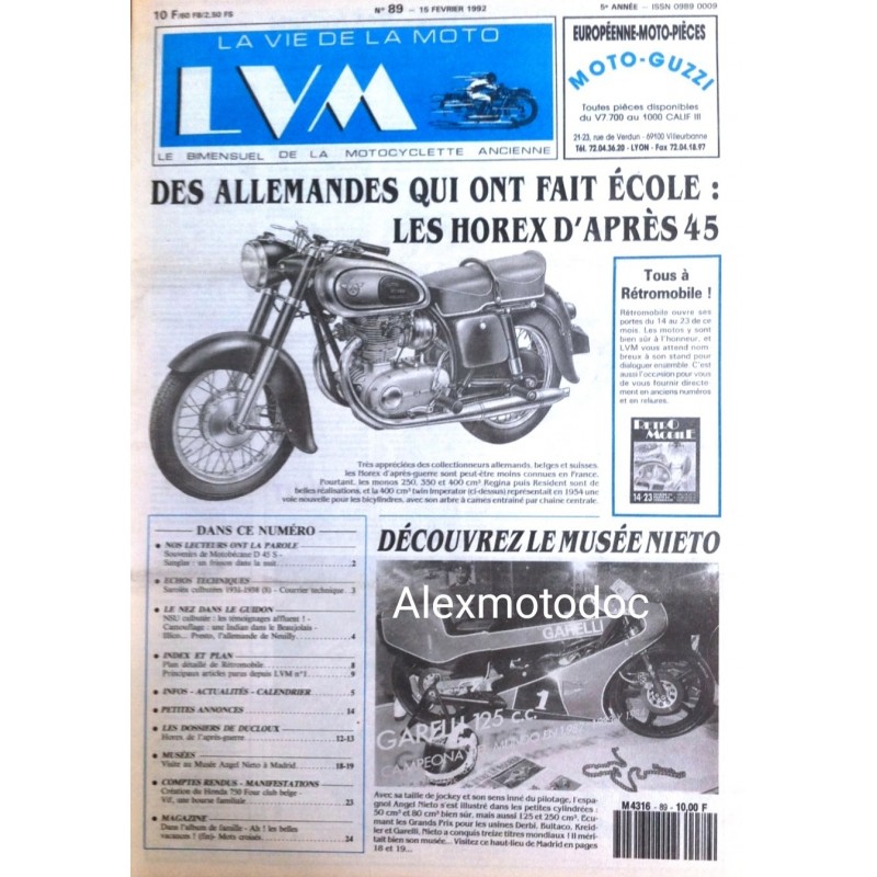 la vie de la moto n° 89