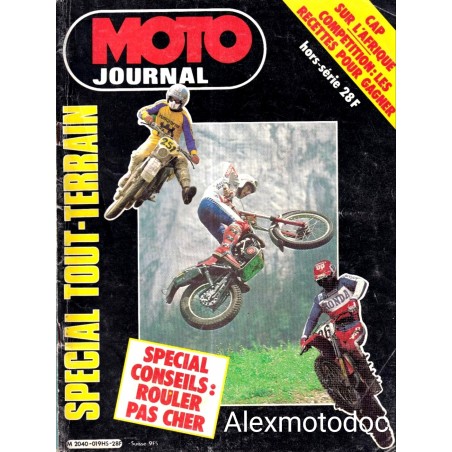 Moto Journal Spécial tout-terrain 1984