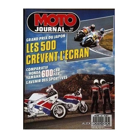 moto journal,Moto journal 887,n° 887,revue,moto,essai,journal,revues,revues moto,motos,revue moto,