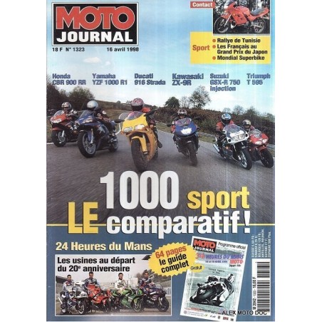 moto journal,Moto journal 1323,n° 1323,revue,moto,essai,journal,revues,revues moto,motos,revue moto,