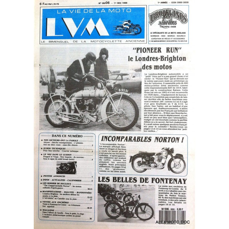 la vie de la moto n° 88/06