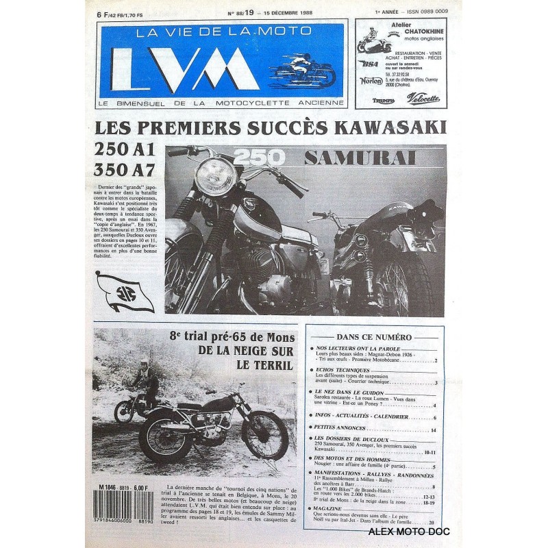 la vie de la moto n° 88/19