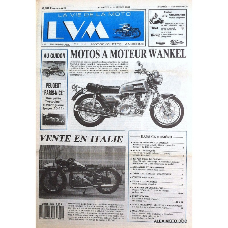 la vie de la moto n° 89/03