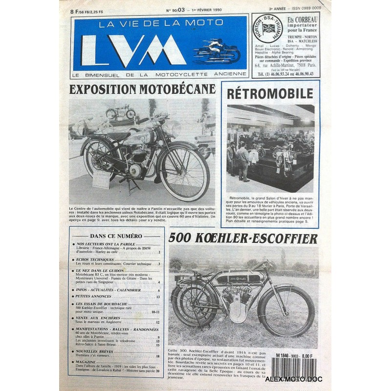 la vie de la moto n° 90/03