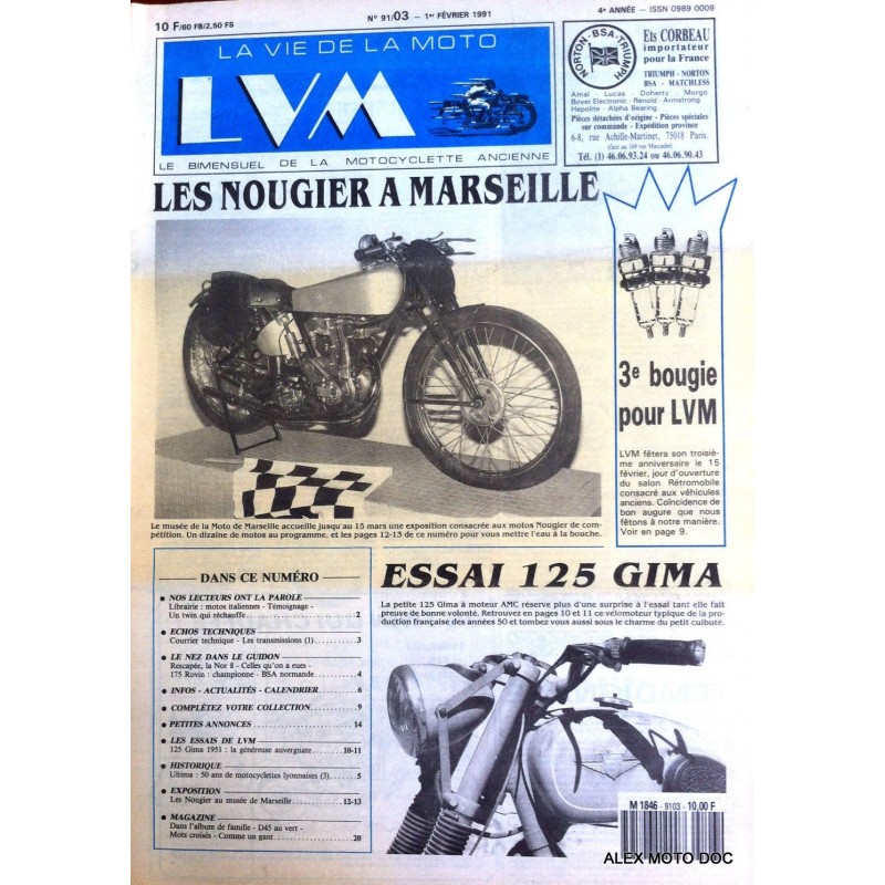 la vie de la moto n° 91/03