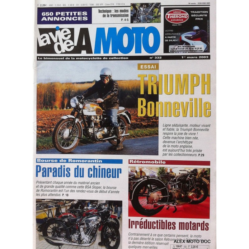 la vie de la moto n° 332