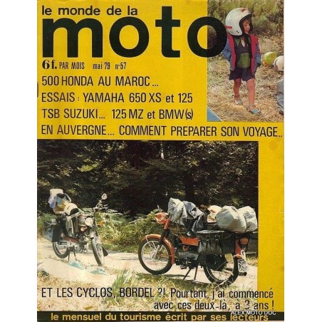 Le monde de la moto 57,Le monde de la moto,le monde de la moto n° 175,revue,moto,essai,journal,Honda,magazine,revue moto,