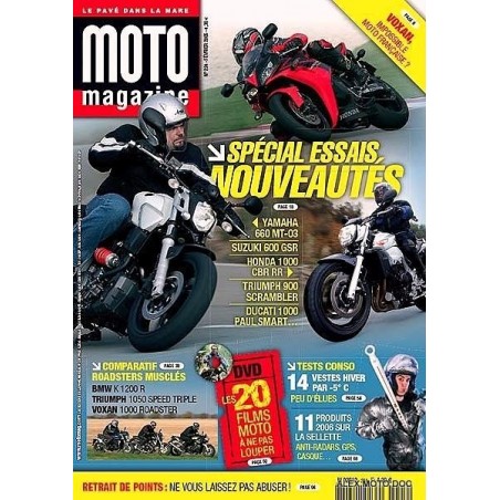 Moto magazine,moto magazine 224,revue,moto,essai,journal,Honda,BMW,Kawasaki,Suzuki,Yamaha,Triumph,Bsa,revue moto,