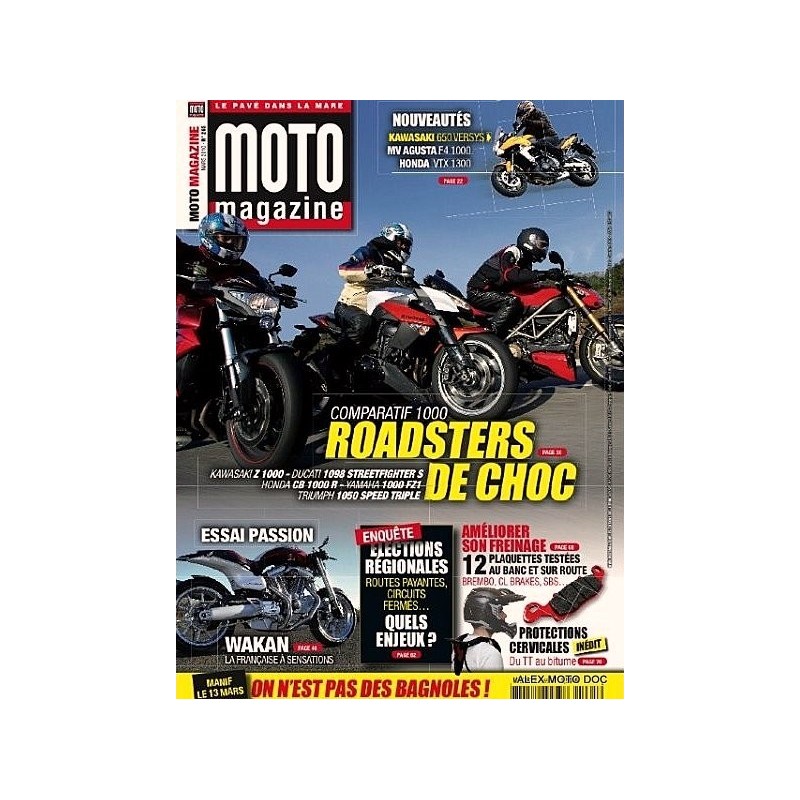 Moto magazine,moto magazine 265,revue,moto,essai,journal,Honda,BMW,Kawasaki,Suzuki,Yamaha,Triumph,Bsa,revue moto,