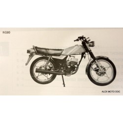 Manuel d'atelier Suzuki 80 RG de 1981