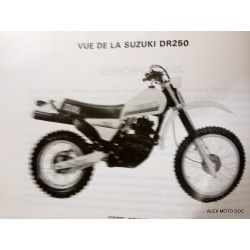 Manuel d'atelier Suzuki 250 DR de 1982 