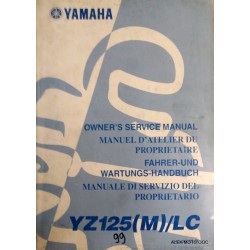 Manuel d'atelier Yamaha YZ 125 (M) de 1999