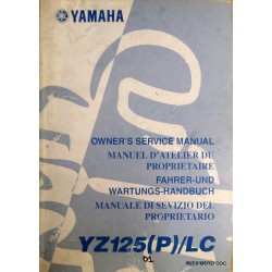 Manuel d'atelier Yamaha YZ 125 (F) de 199
