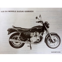 Suzuki GS 850 G et GL de 1981 (supplément)