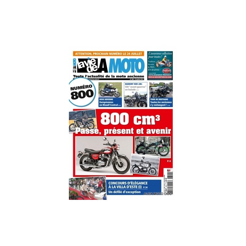 la vie de la moto n° 800