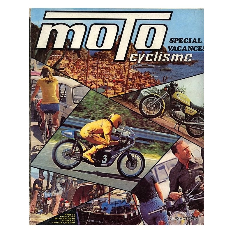 Motocyclisme n° Spécial Vacances 1973