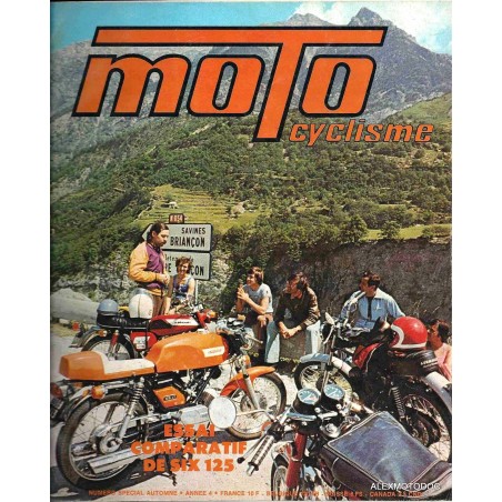 Motocyclisme n° Spécial Autonne 1972
