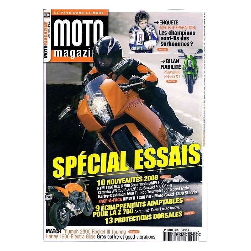 Moto magazine,moto magazine 246,revue,moto,essai,journal,Honda,BMW,Kawasaki,Suzuki,Yamaha,Triumph,Bsa,revue moto,