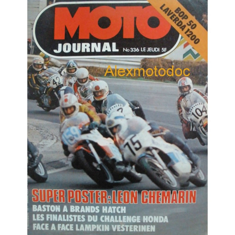 moto journal,Moto journal 336,revue,moto,essai,journal,Honda,BMW,Kawasaki,Suzuki,Yamaha,Triumph,Bsa,Harley,Norton,revue moto,