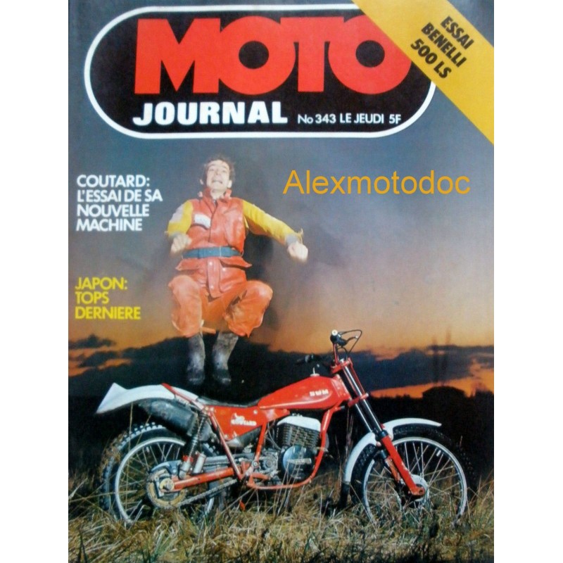 moto journal,Moto journal 343,revue,moto,essai,journal,Honda,BMW,Kawasaki,Suzuki,Yamaha,Triumph,Bsa,Harley,Norton,revue moto,