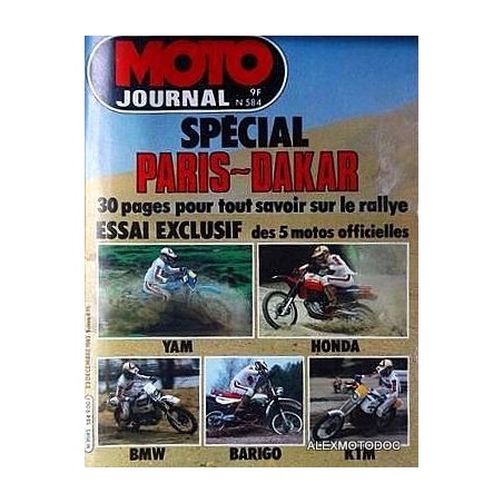 Moto journal n° 584
