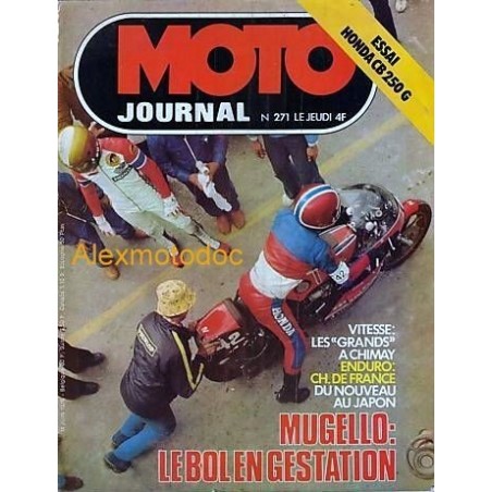 moto journal,Moto journal 271,revue,moto,essai,journal,Honda,BMW,Kawasaki,Suzuki,Yamaha,Triumph,Bsa,Harley,Norton,revue moto,