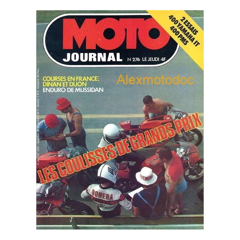 moto journal,Moto journal 276,revue,moto,essai,journal,Honda,BMW,Kawasaki,Suzuki,Yamaha,Triumph,Bsa,Harley,Norton,revue moto,