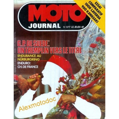 moto journal,Moto journal 277,revue,moto,essai,journal,Honda,BMW,Kawasaki,Suzuki,Yamaha,Triumph,Bsa,Harley,Norton,revue moto,