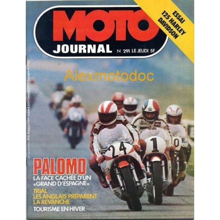 moto journal,Moto journal 291,revue,moto,essai,journal,Honda,BMW,Kawasaki,Suzuki,Yamaha,Triumph,Bsa,Harley,Norton,revue moto,