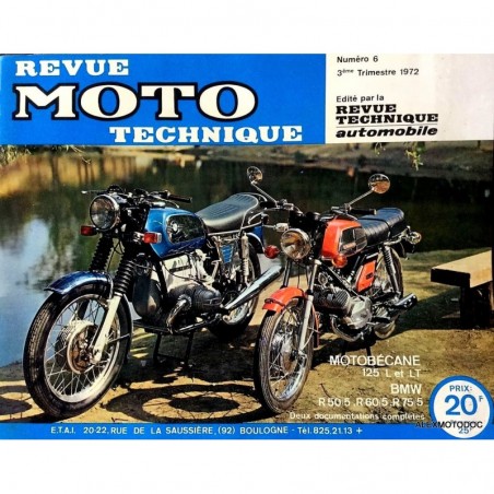 Revue moto technique pour MOTOBECANE 125 S,L,LT,LT1,LT2 ET LT3