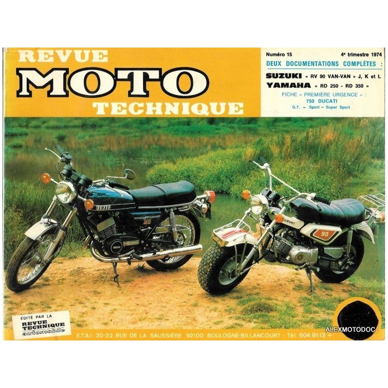 Revue moto technique pour SUZUKI RV 90 VAN-VAN