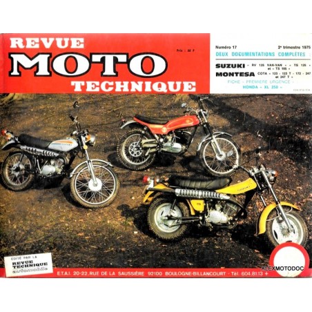 Revue moto technique n° 17 (SUZUKI RV 125 VAN-VAN)