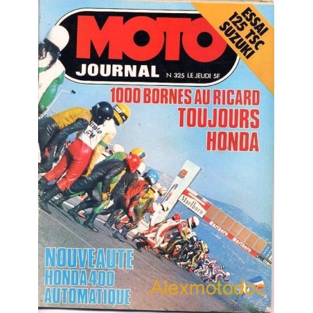 moto journal,Moto journal 325,revue,moto,essai,journal,Honda,BMW,Kawasaki,Suzuki,Yamaha,Triumph,Bsa,Harley,Norton,revue moto,