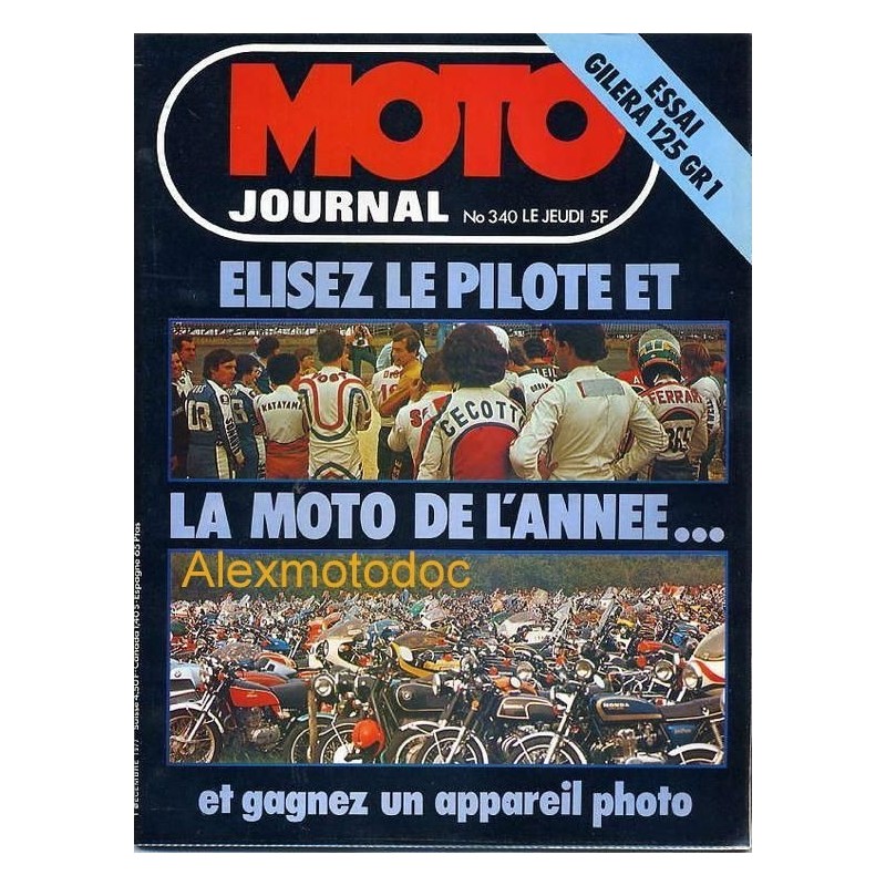 moto journal,Moto journal 340,revue,moto,essai,journal,Honda,BMW,Kawasaki,Suzuki,Yamaha,Triumph,Bsa,Harley,Norton,revue moto,