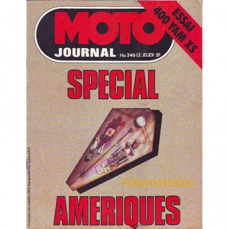 moto journal,Moto journal 346,revue,moto,essai,journal,Honda,BMW,Kawasaki,Suzuki,Yamaha,Triumph,Bsa,Harley,Norton,revue moto,