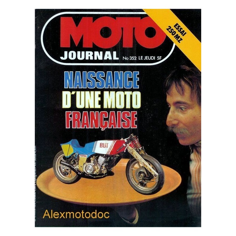 moto journal,Moto journal 352,revue,moto,essai,journal,Honda,BMW,Kawasaki,Suzuki,Yamaha,Triumph,Bsa,Harley,Norton,revue moto,