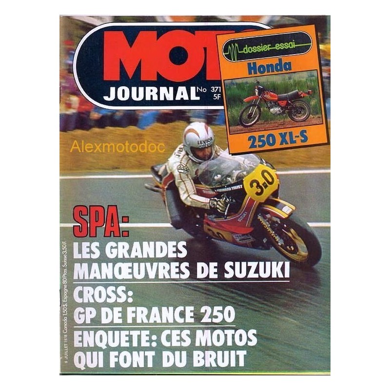 moto journal,Moto journal 371,revue,moto,essai,journal,Honda,BMW,Kawasaki,Suzuki,Yamaha,Triumph,Bsa,Harley,Norton,revue moto,