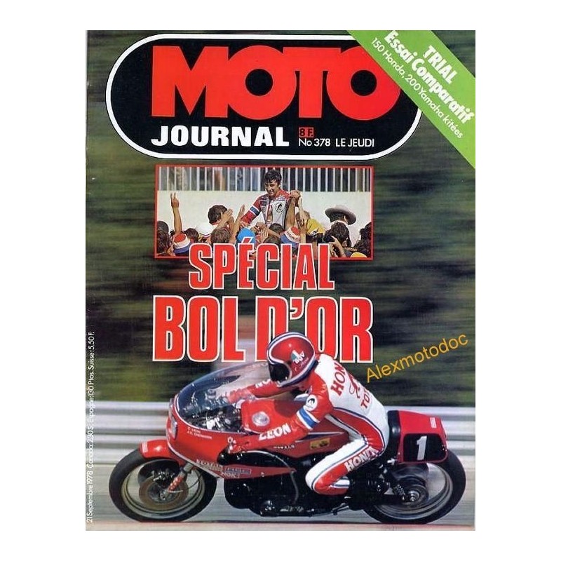 moto journal,Moto journal 378,revue,moto,essai,journal,Honda,BMW,Kawasaki,Suzuki,Yamaha,Triumph,Bsa,Harley,Norton,revue moto,