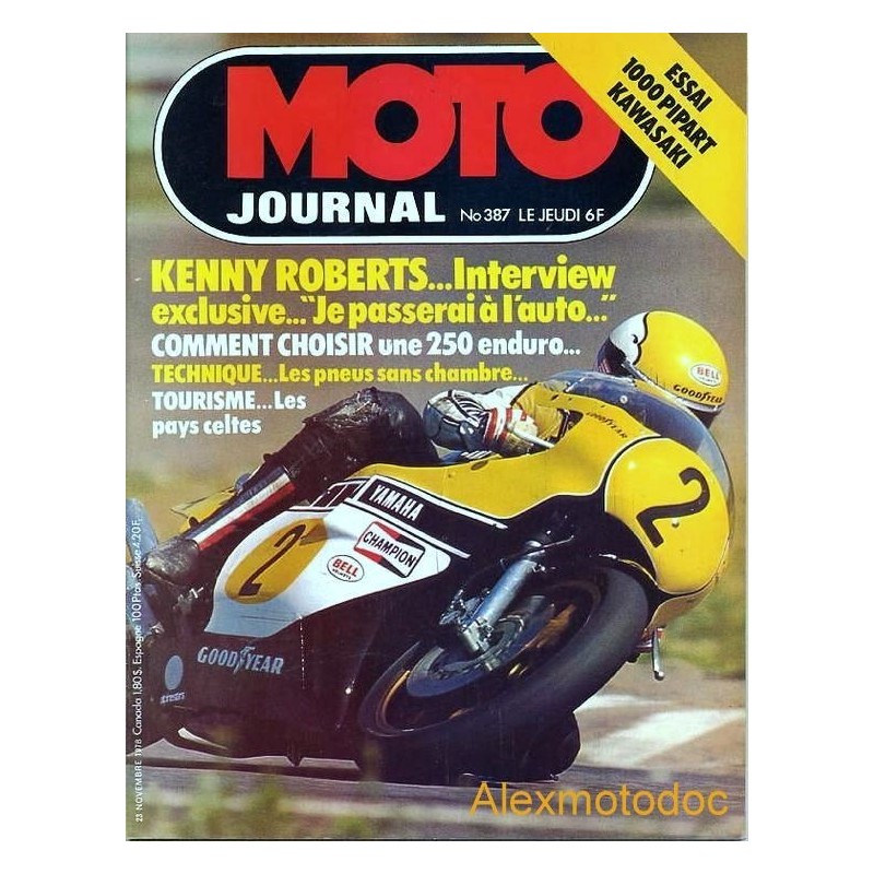 moto journal,Moto journal 387,revue,moto,essai,journal,Honda,BMW,Kawasaki,Suzuki,Yamaha,Triumph,Bsa,Harley,Norton,revue moto,