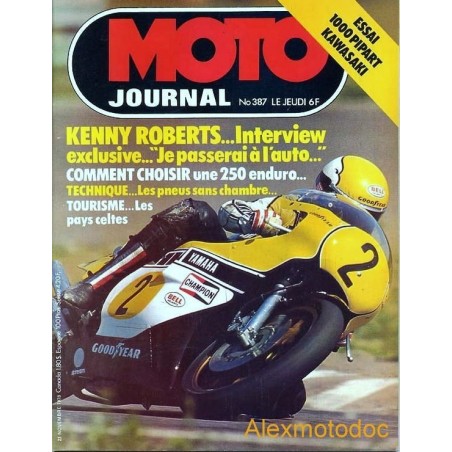 moto journal,Moto journal 387,revue,moto,essai,journal,Honda,BMW,Kawasaki,Suzuki,Yamaha,Triumph,Bsa,Harley,Norton,revue moto,