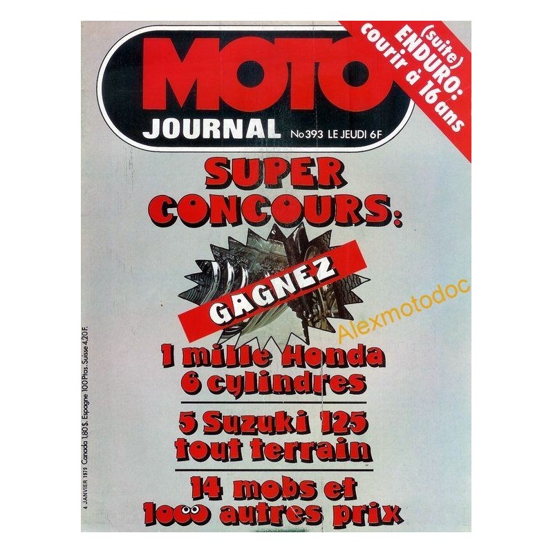 Moto journal n° 393