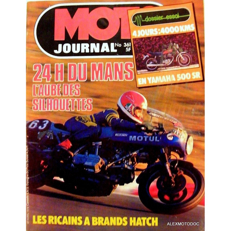 moto journal,Moto journal 361,revue,moto,essai,journal,Honda,BMW,Kawasaki,Suzuki,Yamaha,Triumph,Bsa,Harley,Norton,revue moto,