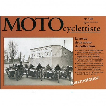 Motocyclettiste n° 103